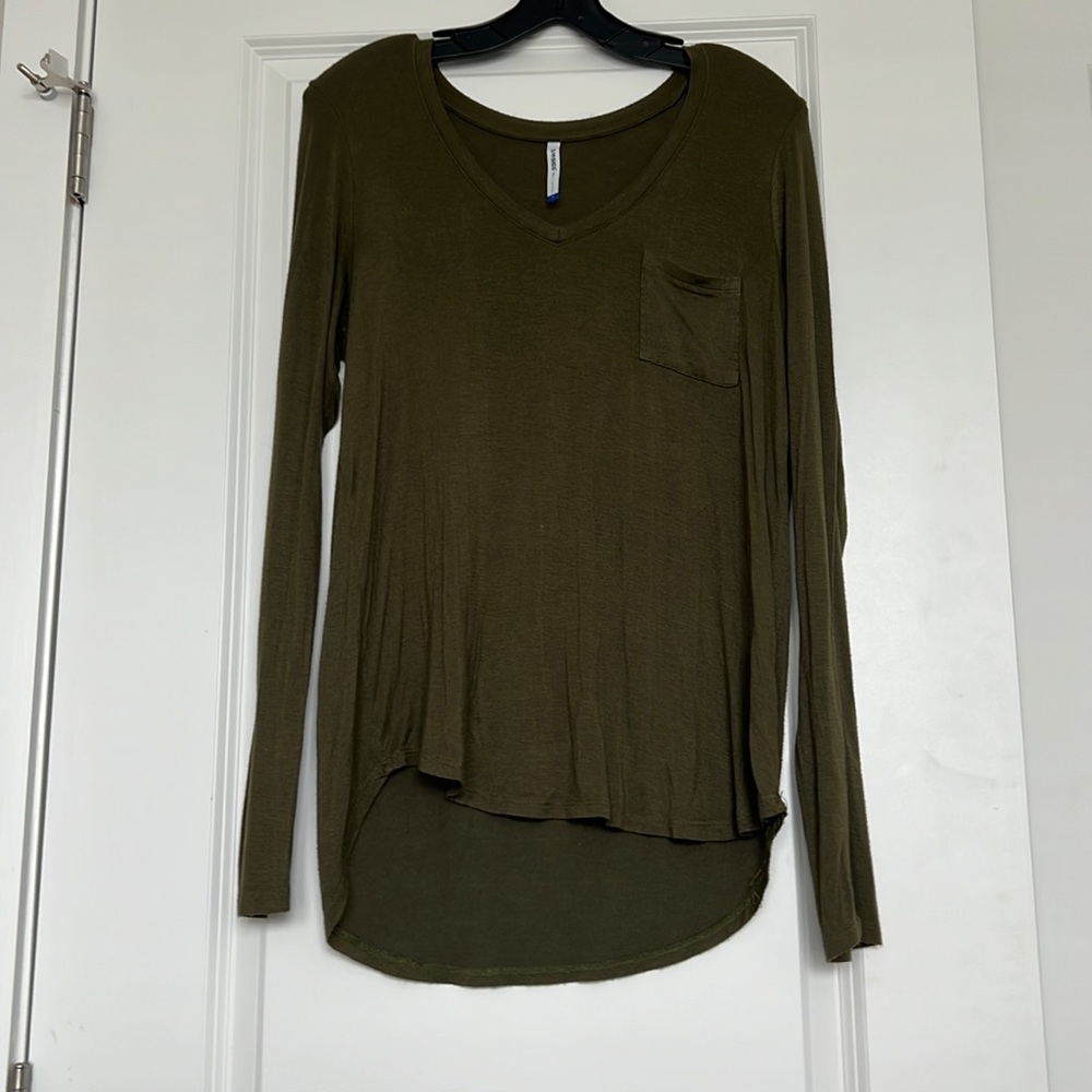 Olive green long sleeve tshirt